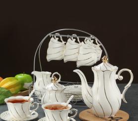 公司商務(wù)往來(lái)禮品_描金水壺套裝_logo定制